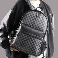 ราคา Ship from HK Hong Kong Composite Leather Simple Backpack Men and Women Leisure Travel Computer Backpack Junior High School School Bag Men and Women Bag (18345681901)