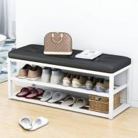 ราคา SUM ชั้นวางรองเท้า พร้อมที่นั่ง ชั้นวางรองเท้าแบบมีเบาะ Shoe Cabinet ประหยัดพื้นที่ตู้รองเท้า (16000389886)