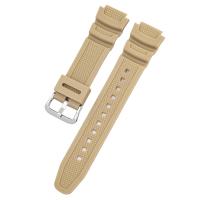 ราคา สายนาฬิกายางนิ่มกันน้ำได้สำหรับผู้ชายสายข้อมือสำหรับเปลี่ยนนาฬิกาใช้ได้กับ Casio AE 1000W AQ S810W SGW 300H W S200H (16943000536)
