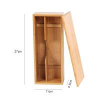 ราคา กล่องเก็บช้อนส้อมไม้ไผ่กล่องเก็บของไม้สำหรับใช้บนโต๊ะอาหารเครื่องสำอาง (19285667909)