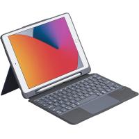 ราคา แป้นพิมพ์ MD เคสสำหรับไอแพดขนาด10 2นิ้ว รุ่น7th 8th และ9th พร้อมแทร็คแพดแป้นพิมพ์ไร้สายแป้นพิมพ์เรืองแสงแบบถอดได้แม่เหล็ก สีดำสีเทา (20585866735)