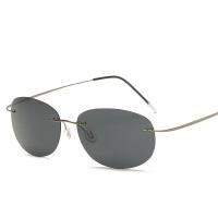 ราคา Fashion with Case Polarized Titanium Sunglasses Polaroid Brand Designer Gafas Men Round Sun Glasses Sunglasses for Men (5140536474)