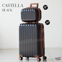 ราคา MINERVA กระเป๋าเดินทางล้อลาก รุ่น Castella 14 20 24 28 นิ้ว วัสดุ ABS แข็งแรง น้ำหนักเบา หิ้วขึ้นเครื่องบินได้ M01 by SWISHNAVY (20922638558)