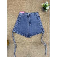 ราคา กางเกงยีนส์ขาสั้นเอวสูง ผ้ายืด ป้ายLiza แต่งเชือกข้าง สียีนส์งานน่ารัก (19748362298)