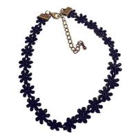 ราคา ชุดลูกไม้โชคเกอร์ลายคลื่นความโน้มถ่วงสีดำย้อนยุคสร้อยคอยืดได้แนววินเทจแบบหวานๆ Boho80S ยุค90 (17124844134)