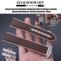 ราคา สายนาฬิกาแบบยาง Deployant Style สำหรับ Omega X Swatch Omega Speedmaster Omega Seamaster 20mm (20006302225)