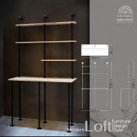 ราคา WOOD OUTLET คลังวัสดุไม้ เฟอร์นิเจอร์ลอฟท์ ชั้นวางของสไตล์ลอฟท์ โต๊ะสไตล์ลอฟท์ รุ่น IDL 08 ขนาด 120x50 cm ท้อปโต๊ะไม้ (21029981655)