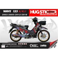 ราคา Hugsticker สติ๊กเกอร์เวฟ125i 125i LED 125s 125r 125ไฟเลี้ยวบังลม ลาย Yak ปี 2003 2005 2012 2018 2022 2023 (20035367279)