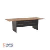 ราคา Livinghome FurnitureMall โต๊ะประชุม โต๊ะอเนกประสงค์ นั่งได้ 6 8 ที่นั่ง สีน้ำตาล รุ่น ROCCO (16902146466)