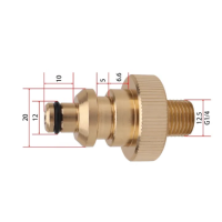 ราคา ข้อต่อ Foam Lance หัวฉีดโฟม connector Adapter Zinnano Amazon Plus FA1004 AD1101 เกลียว 1 4 (434179725)