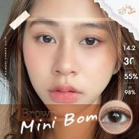 ราคา คอนแทคเลนส์ ธรรมชาติ รุ่น miniBom miniCleen miniSoff สีตาล สายตาปกติ (19922180300)