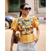 ราคา Carisa เสื้อตรุษจีน คอจีน ดีไซน์ทันสมัยแบบใหม่ สำหรับใส่ออกงาน ผ้าไหมจีนเนื้อดี ทรงสวยมาก 4347 (21197964082)