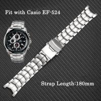 ราคา สแตนเลสสตีลสายนาฬิกาข้อมือสำหรับ Casio EF 539 544 550 527 530 534 Series นาฬิกาข้อมือผู้ชายสายรัดข้อมือนาฬิกากําไลอุปกรณ์เสริม (19833782418)