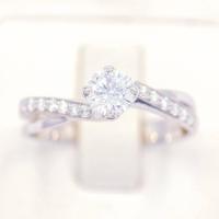 ราคา Lucky Gems แหวนยอด 50 ตัง บ่าบ้างก้านบิด เงินแท้92 5 เพชร CZ เกรด Premium เล่นไฟดี ชุบทองคำขาว LKM912 (17894984228)