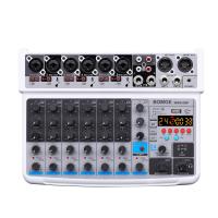 ราคา BOMGE 8 channel mini audio mixer Line Mixer DC 5V with MP3 PlayerBluetooth U disk 48V 24DSP effects USB recording Ideal for Small Clubs or Bars Studio Recording (20929750813)