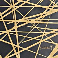 ราคา แผ่นลอกลายช็อคโกแลต Chocolate Transfer Sheet ลายไผ่ สีเหลืองทอง (10335056761)