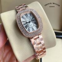 ราคา นาฬิกา กำไลข้อมือ นาฬิกาผู้หญิง FRANCK Muller Geneve Silver Copper Steel Chain Chronograph Watch วัสดุ Stainless steel มีของพร้อมส่ง (7172698288)