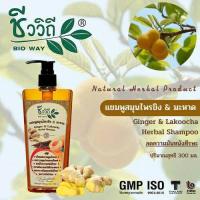 ราคา แชมพูสมุนไพรขิง มะหาด BIO WAY ขนาด 300 ml (8836695412)
