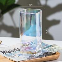 ราคา แจกันดอกไม้ แจกันแก้วทรงสี่เหลี่ยม แจกันแก้วลายเพชร สไตล์นอร์ดิก MH 178 แจกันใส่ดอกไม้ แก้วโปร่งใส (18536184608)