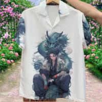 ราคา เสื้อเชิ้ต เสื้อเชิ้ตฮาวาย เสื้อฮาวาย ลายญี่ปุ่น (20521868543)