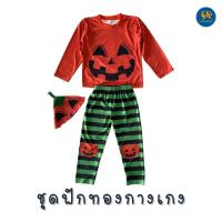 ราคา ชุดฮาโลวีน ฟักทอง เด็กชาย หญิง ชุดกระโปรงฟักทอ ฮาโลวีน Halloween งานไทย พร้อมส่ง (20706826816)