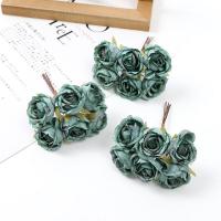 ราคา 6 ชิ้น ล็อต ดอกกุหลาบ ดอกไม้ประดิษฐ์ช่อดอกไม้มินิผ้าไหมปลอมดอกไม้สำหรับ ของแต่งบ้าน งานแต่งงานตกแต่งงานฝีมือ DIY อุปกรณ์เสริม (15558077197)