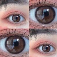 ราคา Brown สีน้ำตาลธรรมชาติ สายตาปกติ สายตาสั้น ขนาดมินิ Mini กรองแสง uv บิ๊กอาย คอนแทคเลนส์ Bigeye (17430163508)