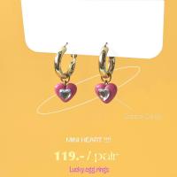 ราคา ต่างหูดินปั้น Clay earrings miniheart made to order 3 5 day (15079346770)