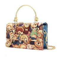 ราคา Erangbear กระเป๋าสะพายข้าง กระเป๋าถือ คล้องมือได้ แบรนด์แท้ ใส่ของจุกจิก ผ้าพีชปักลาย คุณภาพอย่างดี (19557941083)