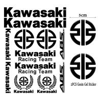 ราคา สติกเกอร์ชุดสะท้อนแสงของ Kawasaki สติกเกอร์ติดโลโก้โลหะติดรถจักรยานยนต์ลายหูข้าวสาลีสำหรับ Fury125 Barako175 HD3 H2R นินจา ZX130 W175 Aura AR80 Z400 Wind125บังแดดแบบโค้ง (20411482041)