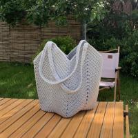 ราคา Granny bag กระเป๋าถักเชือกร่ม สะพายข้าง ไซร์ L (14786100368)