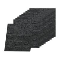 ราคา สติกเกอร์ติดผนังสามมิติ3D วอลเปเปอร์มีกาวในตัวสติกเกอร์ตกแต่งกันการชน10ชิ้น (21170849624)