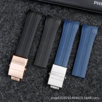 ราคา 2022 New 22mm Soft Rubber Silicone Watch Band Ocean Star Calibre 80 Folding Slider Buckle Watchband For Mido Strap Series Accessories (18539228231)
