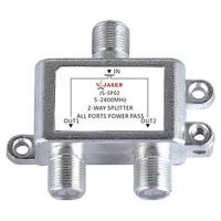 ราคา 2 In 1 2 Way Port High Performance Satellite Splitter 5 2400MHz Work with Satellite Cable TV and Internet Antenna System chic (17381263807)