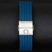 ราคา Gull Eggplant Silicone Watch Strap Original Omega New and Old Seamaster 300 Speedmaster Butterfly Rubber Mechanical Watch Strap (20264833966)
