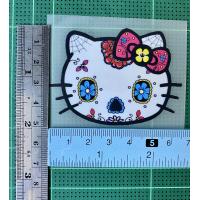 ราคา ตัวรีดติดเสื้อ Hello kitty 2 แผ่นฟิมล์รีดร้อน อาร์มติดเสื้อ DIY คิตตี้ (12657529553)