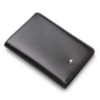 ราคา Montblanc MONTBLANC ชุดเมสเตอร์ติดกระเป๋าใส่บัตรสั้นหนังกระเป๋าสตางค์แบบพับได้กระเป๋าสตางค์11987 (19611213186)