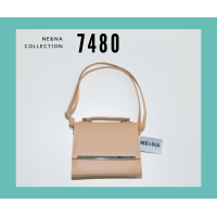 ราคา กระเป๋าเเฟชั่นผู้หญิงสะพายข้างทรงกล่อง No 7480 NE NA Collection Bag (21118016234)