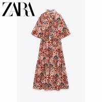 ราคา Zara ใหม่ ชุดเดรส พิมพ์ลาย พร้อมเข็มขัด สําหรับผู้หญิง (20439966072)