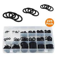 ราคา ET Game TH 225 ชิ้น ล็อตยางสีดำ O Ring Assortment เครื่องซักผ้าปะเก็นซีล O Ring Kit 18 ขนาดกล่องพลาสติก (19349089771)
