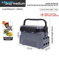 ราคา Tackle Box Large Multifunctional Storage Box Fishing White Tackle Box Organizer Art Craft Tool Box With 50pcs Stickers (20724807437)