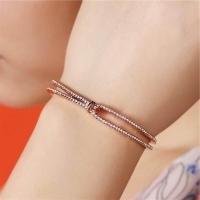 ราคา สร้อยข้อมือสวารอฟสกี้Swarovski Bracelet Twisted Rose Gold Crystal Bracelet Valentines Day Gift (20579674020)
