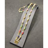 ราคา สร้อยคอทองประดับคริสตัลแฟนซี สวารอฟกี้แฟนซี ฝาครอบดอกพิกุล สวย ยาว 24 นิ้ว N0843 (14669490931)