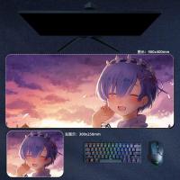 ราคา Anime Re Zero แผ่นรองเมาส์ขนาดใหญ่ Rem Emilia Ram Beatrice แผ่นรองเมาส์คอมพิวเตอร์แล็ปท็อป อุปกรณ์เกมคอมพิวเตอร์ แผ่นรองโต๊ะ (19109463779)