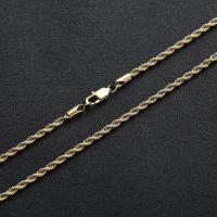 ราคา 3mm14K โซ่เกลียวทองกำไลข้อมือลายเชือกบิดเกลียวชุบสุญญากาศสร้อยคอเกลียวเครื่องประดับโซ่เดี่ยวของผู้ชาย (17090686627)