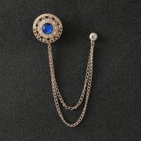 ราคา เข็มกลัดเจ้าอารมณ์รูปมงกุฎสีทองชุดโซ่สไตล์เกาหลีเข็มกลัดนกอินทรีคริสตัลสีแดง (17168684448)