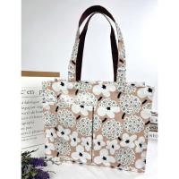 ราคา กระเป๋าผ้าเคลือบกันน้ำ A4 ทรงนอน สะพายไหล่ ขนาด 14 ใส่เอกสาร ใส่แฟ้มได้ จุมากๆ (19421479262)