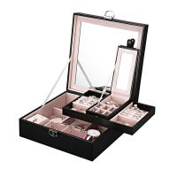 ราคา Casegrace กล่องเก็บเครื่องประดับขนาดใหญ่3 In 1สำหรับผู้หญิงของขวัญเคสโชว์ต่างหูนาฬิกาแหวนที่ใส่ขาตั้งลิ้นชักพร้อมกุญแจ (19488681776)