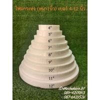 ราคา โฟมกระทง หนา1นิ้ว ขนาด 4 12นิ้ว ชุดละ5แผ่น (7590147018)