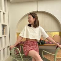 ราคา SLAY Lyla Tweet Chanel Skirt กระโปรงทรงเอผ้าทวีตชาแนล ซับในทั้งตัว เฉพาะกระโปรง (21029587296)